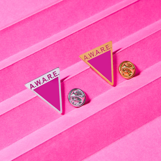 Pink Aware Lapel Pin - Love