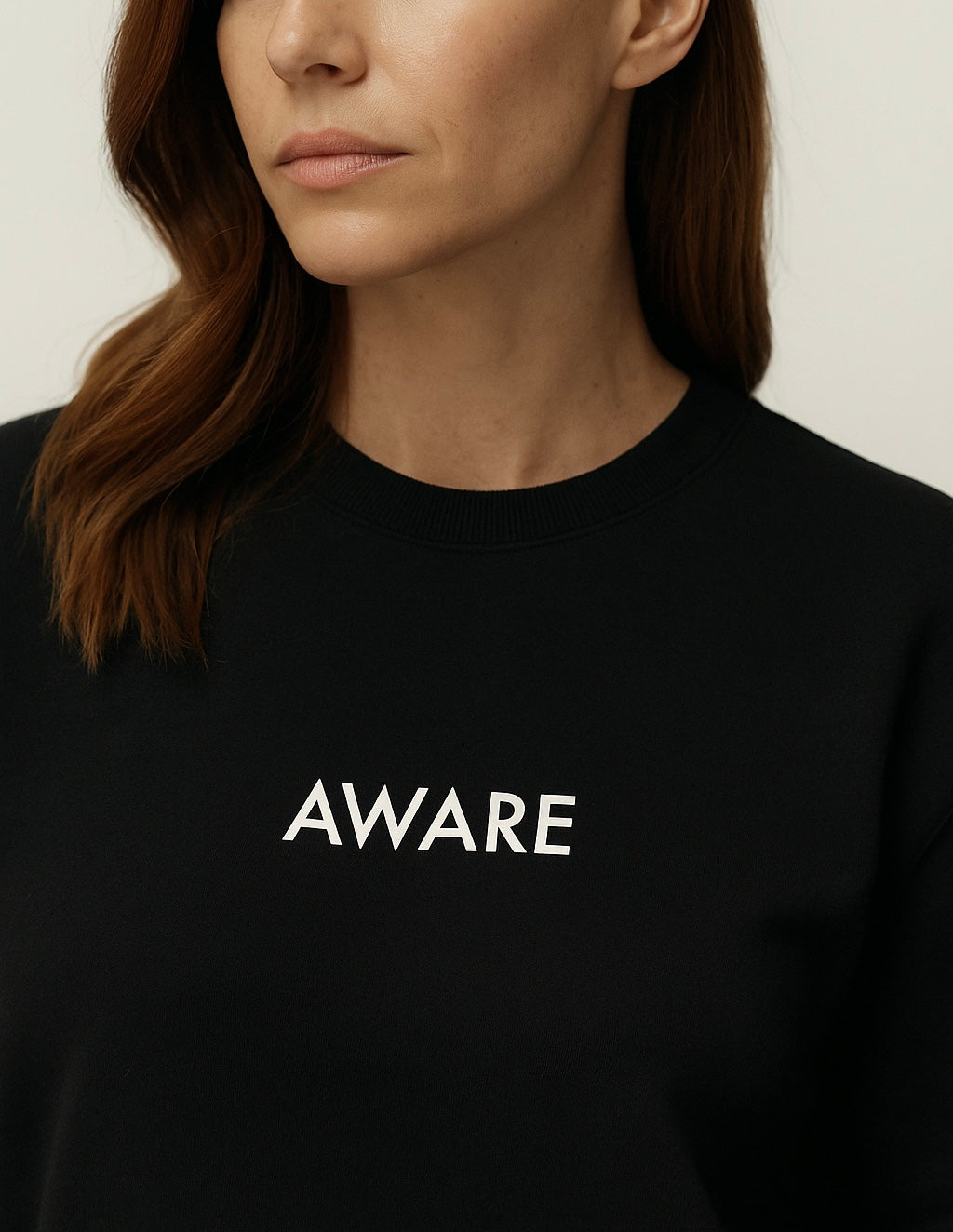 White Aware Sweater