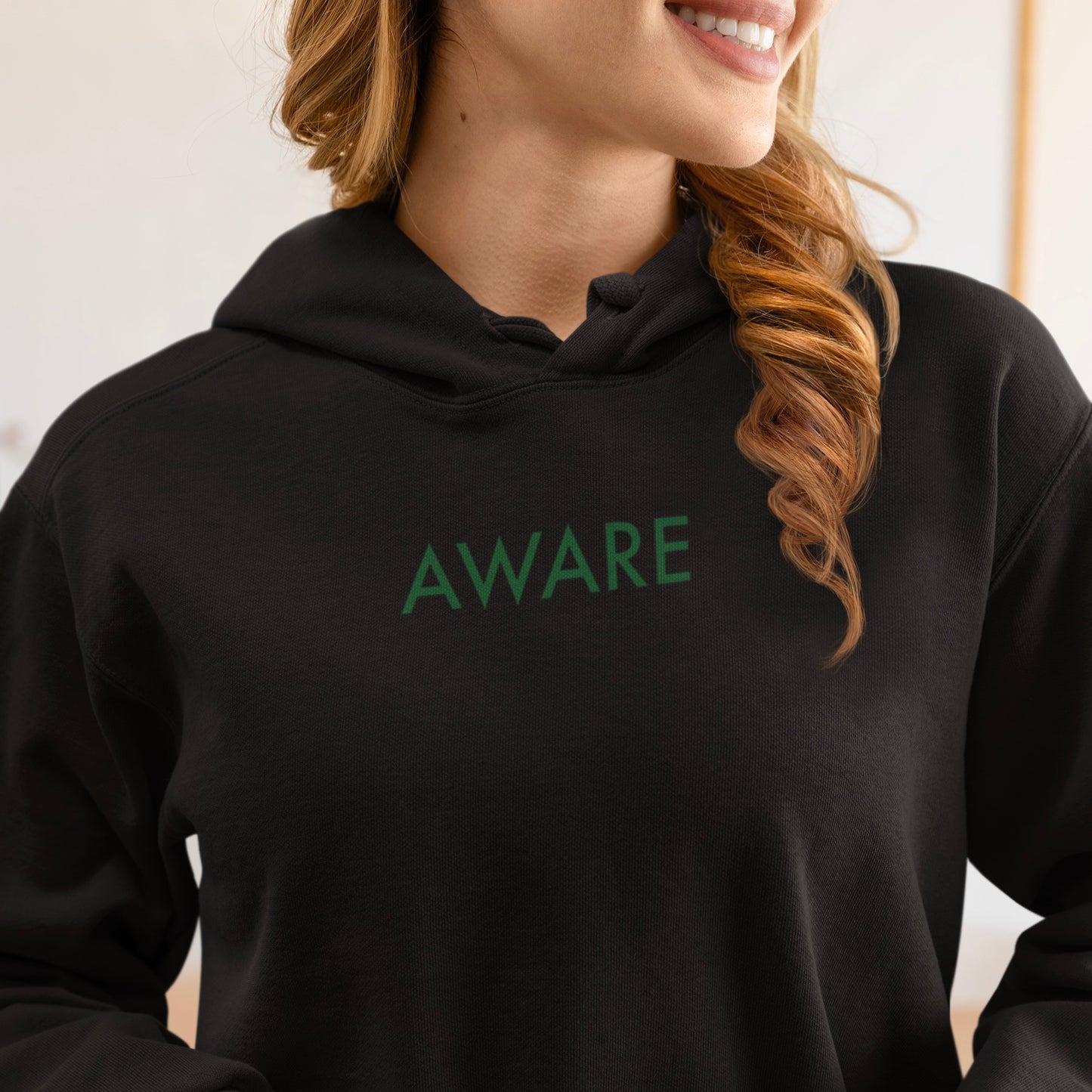 Green Logo Aware Hoodie