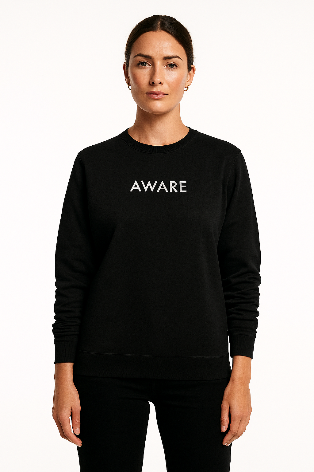 White Aware Sweater