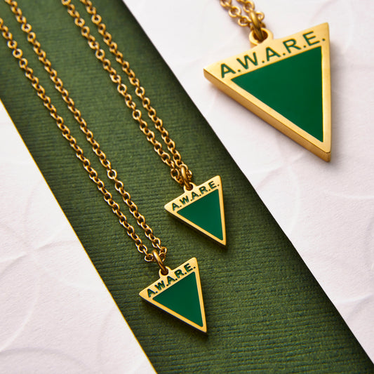 Dainty Green AWARE Necklaces