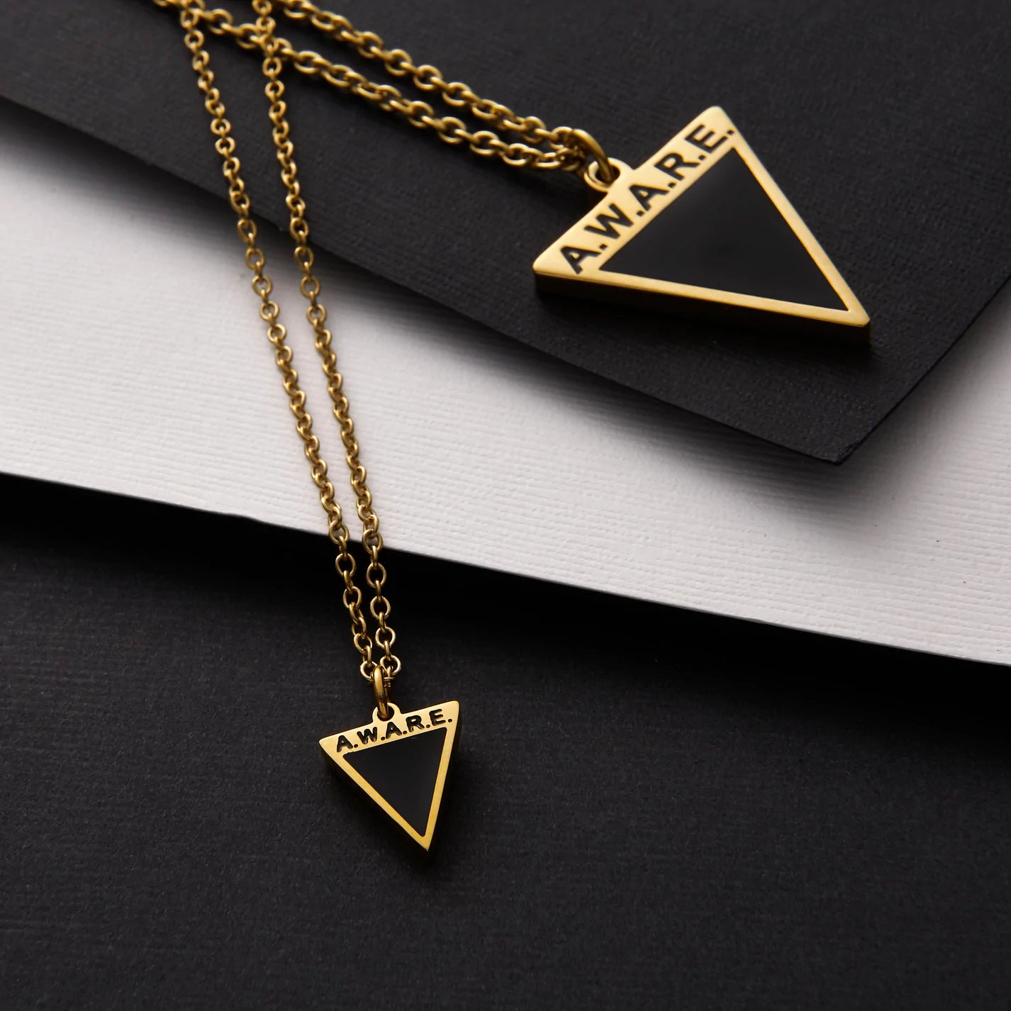 Black Aware Dainty Necklace - Resilience