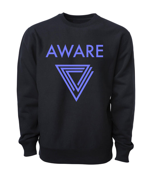 Periwinkle AWARE Infinite Triangle Sweater