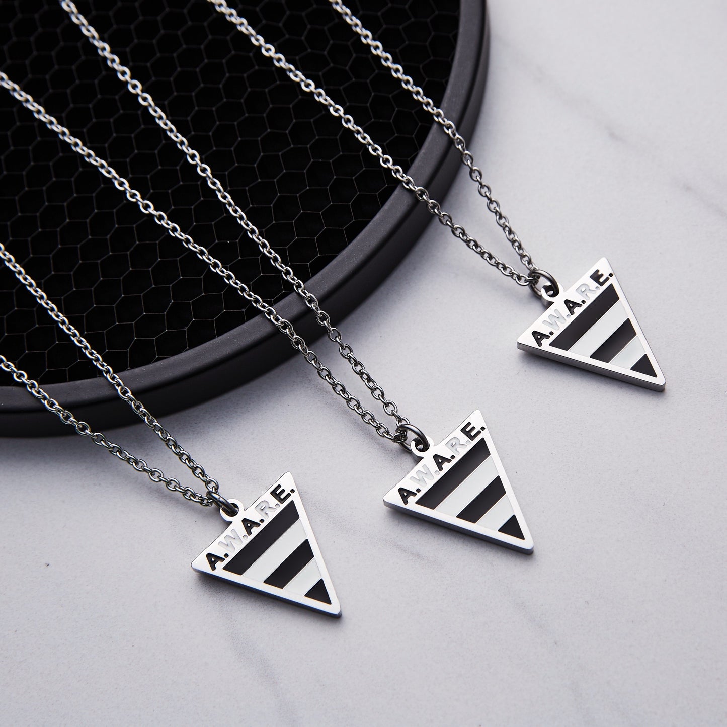 Black and White Aware Necklace