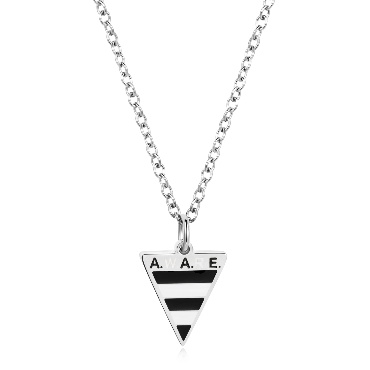 Mini Black and White Aware Necklace