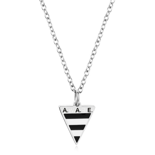 Mini Black and White Aware Necklace