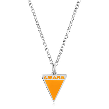 Mini Orange Aware Necklace