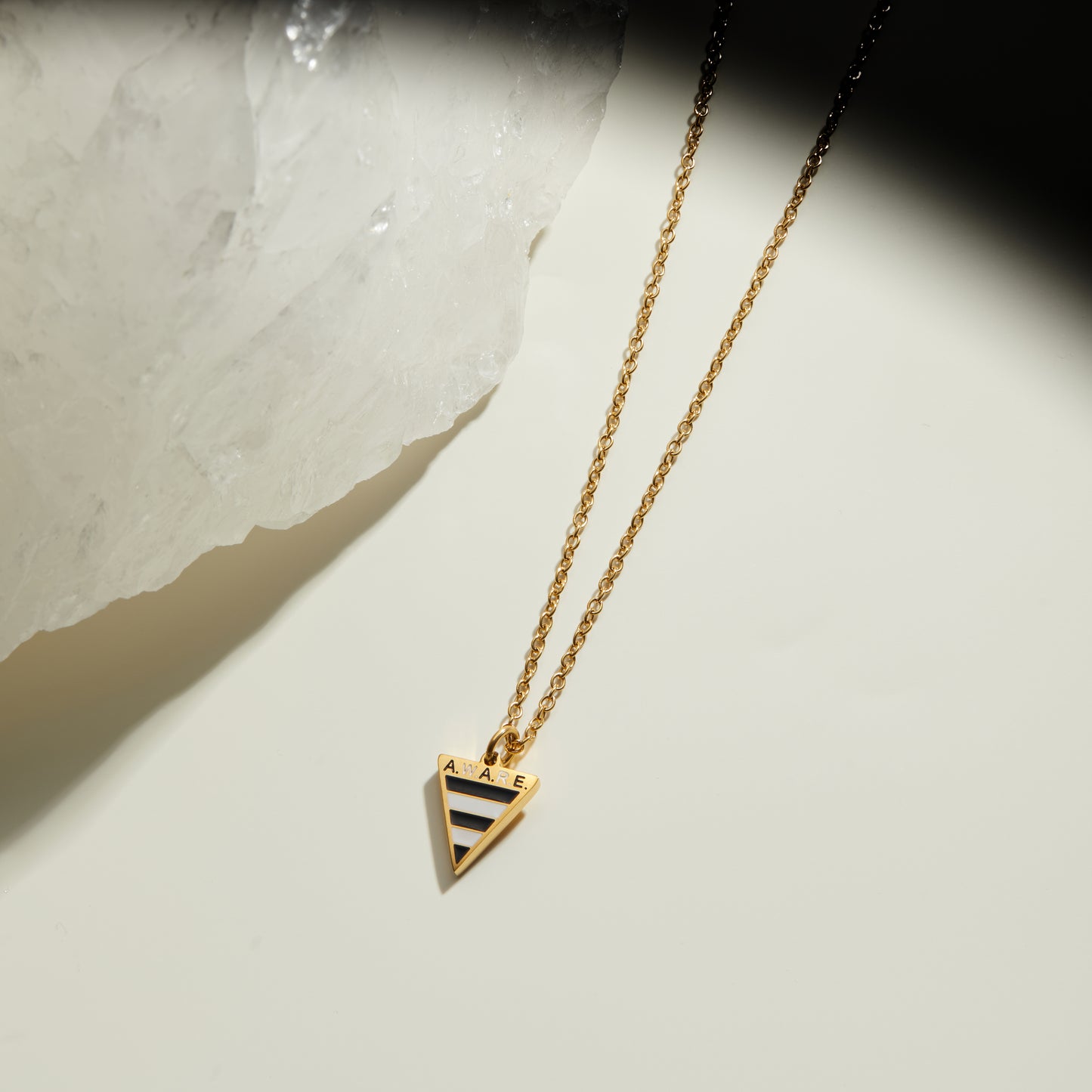 Black and White Awareness Dainty Necklace