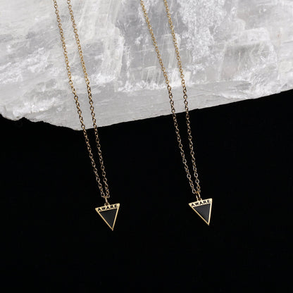 Black Awareness Dainty Necklace