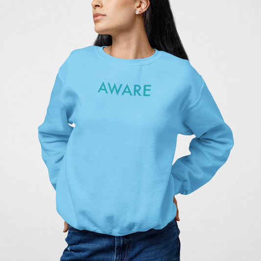 Teal Aware Sweater