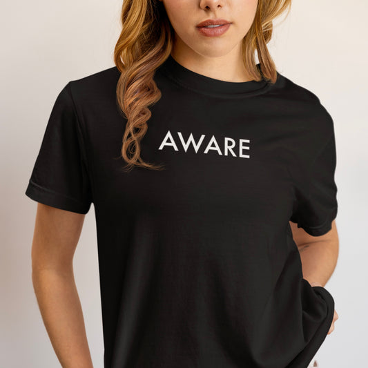 White Aware Tee