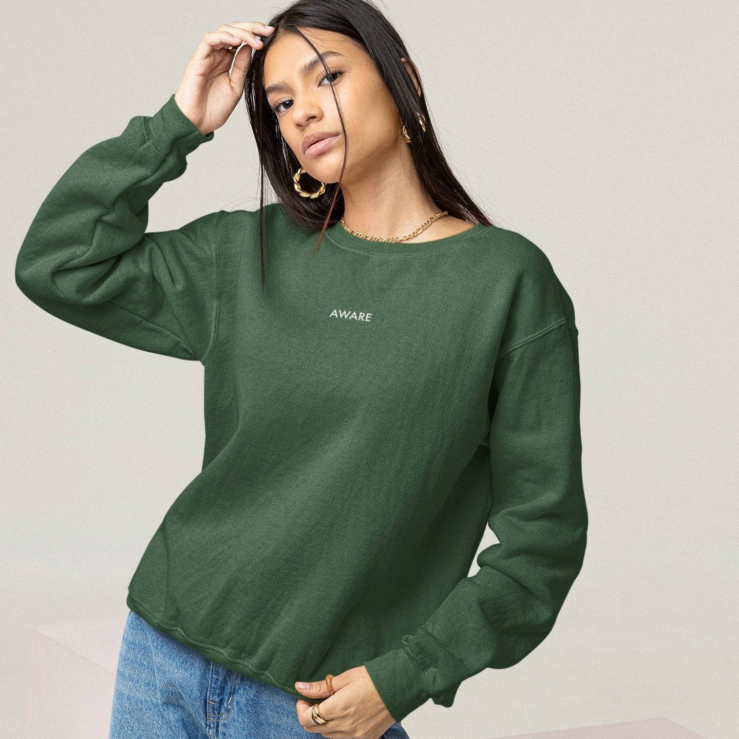 Green AWARE Women's Sweater