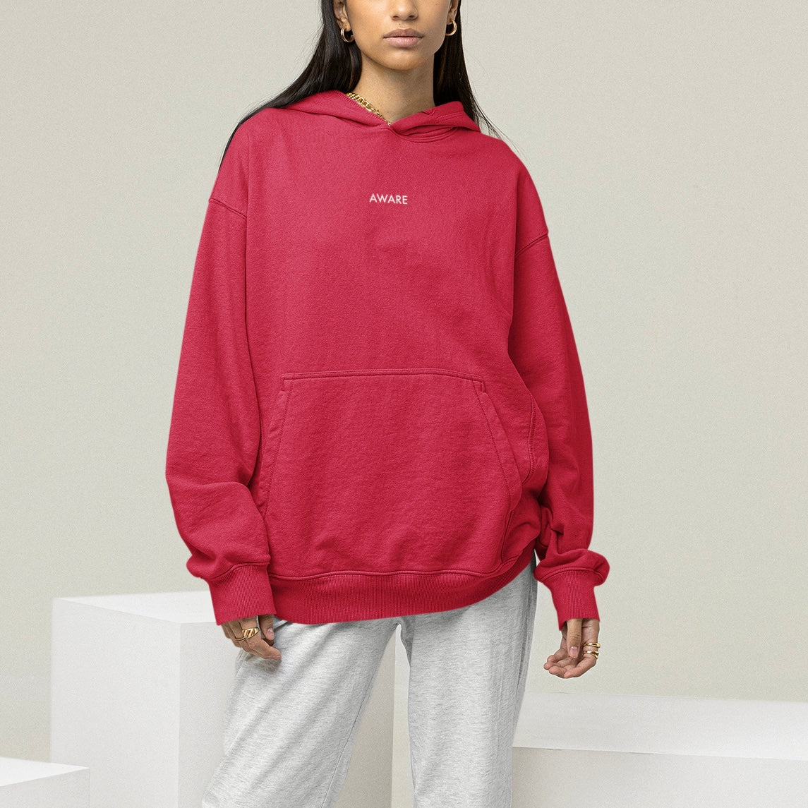 Red AWARE Women's Hoodie