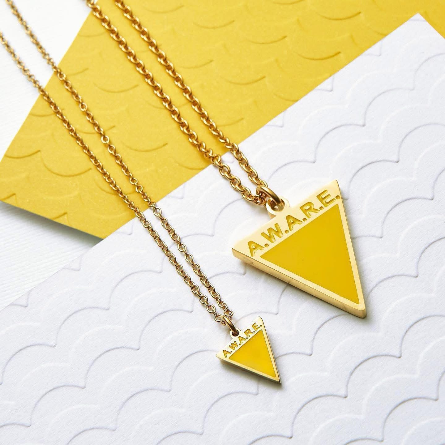 Yellow Aware Dainty Necklace