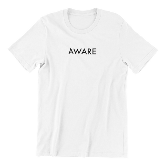 White Aware Tee