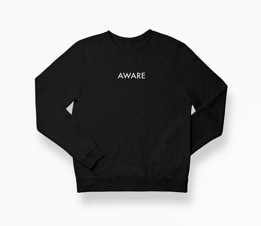 White Aware Sweater
