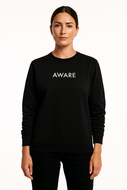 White Aware Sweater