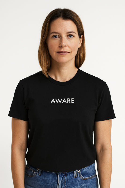 White Aware T-Shirt