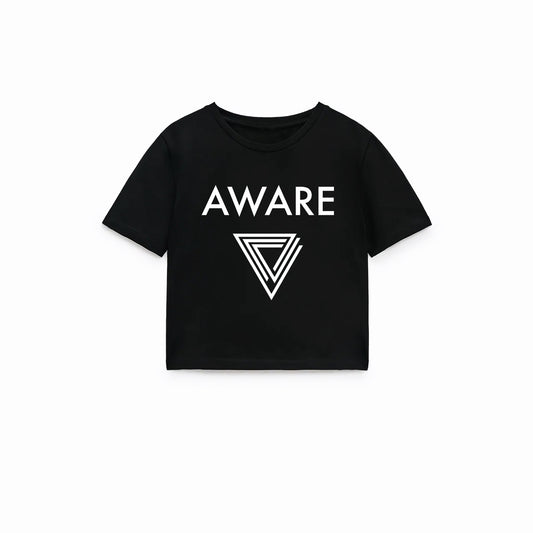 Aware Crop Tops (Black Collection)