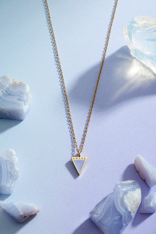 Periwinkle Awareness Dainty Necklace