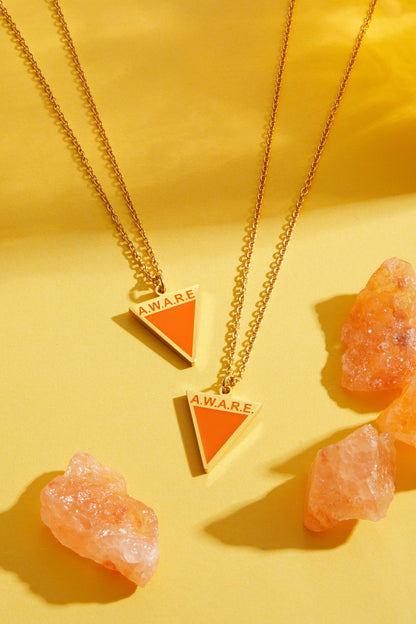 Orange Aware Necklace