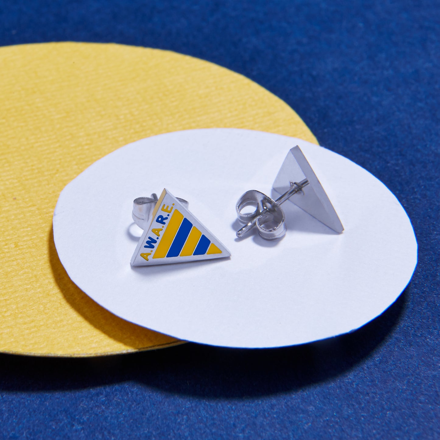 Yellow and Blue AWARE Earrings