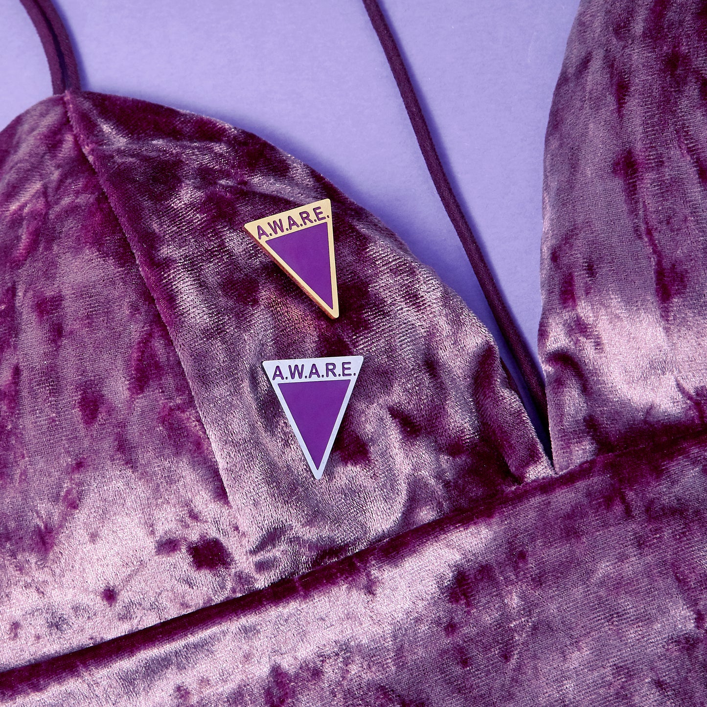 Purple AWARE Pin