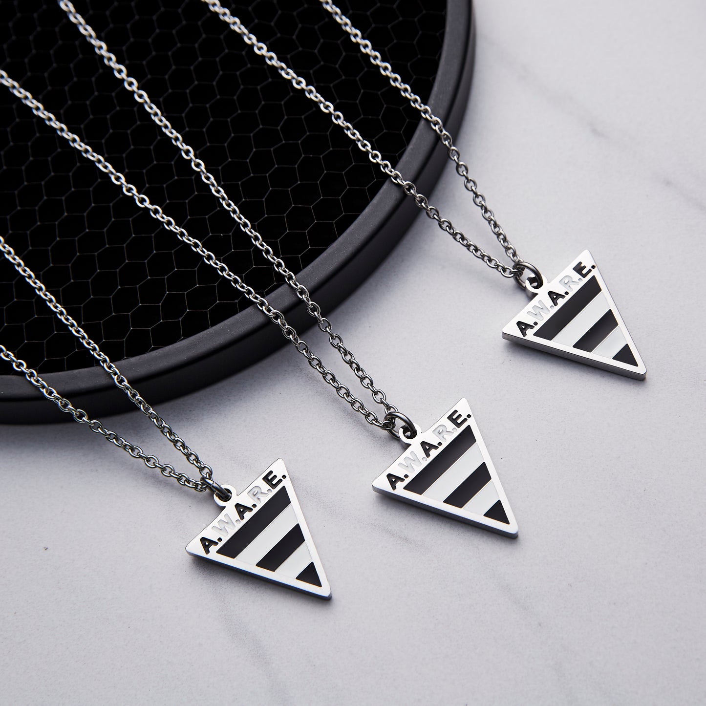Black and White AWARE Necklaces