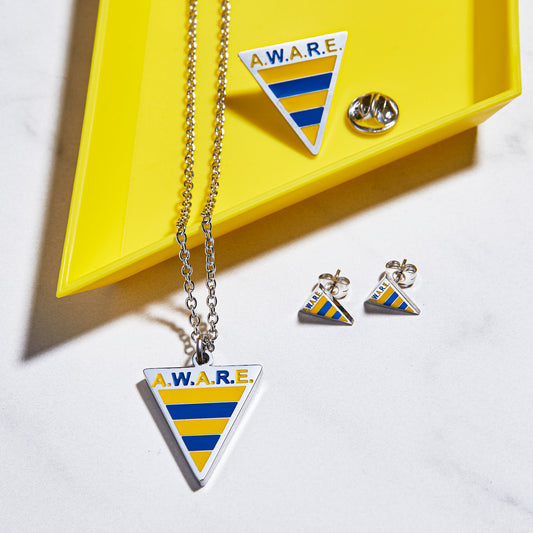 Yellow and Blue AWARE Necklaces