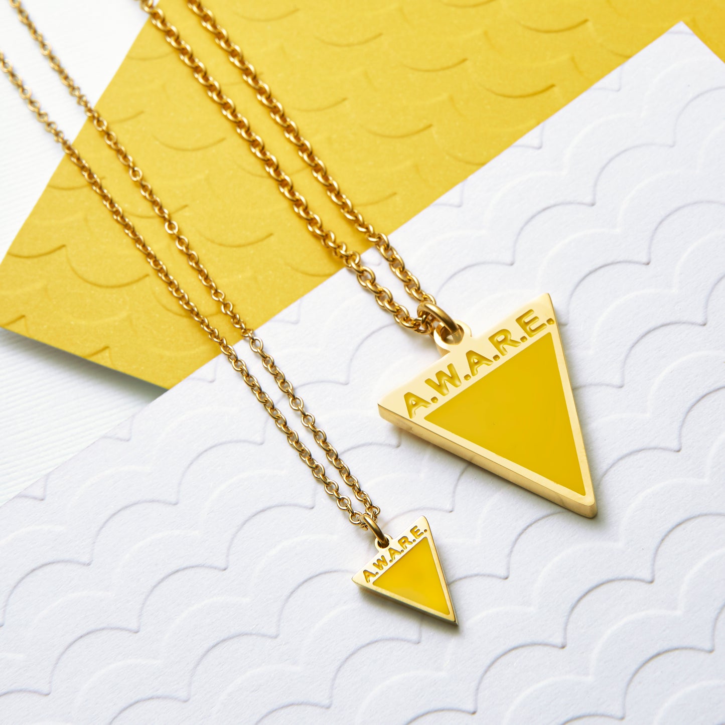 Dainty Yellow AWARE Necklaces