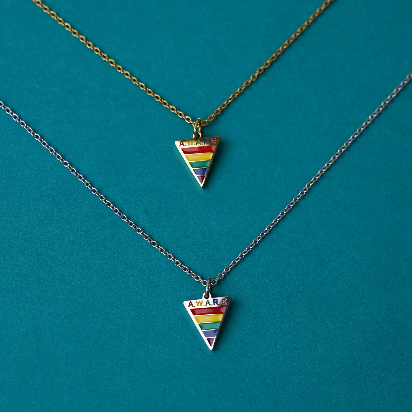 Dainty Rainbow AWARE Necklaces
