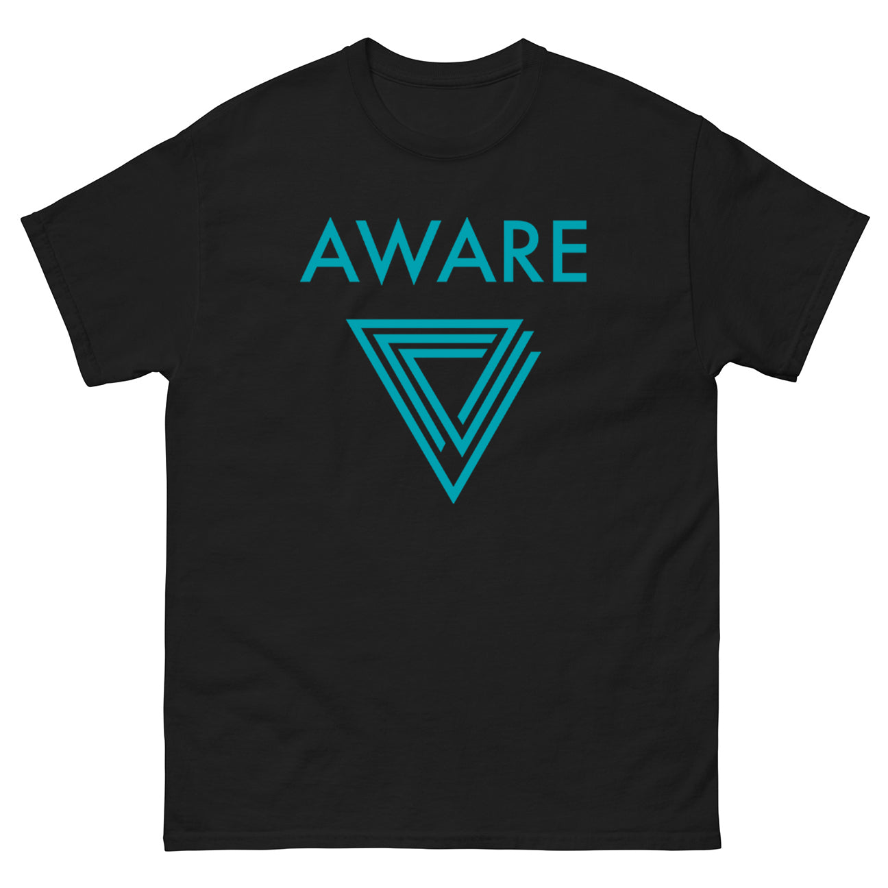 Teal AWARE Infinite Triangle T-Shirt