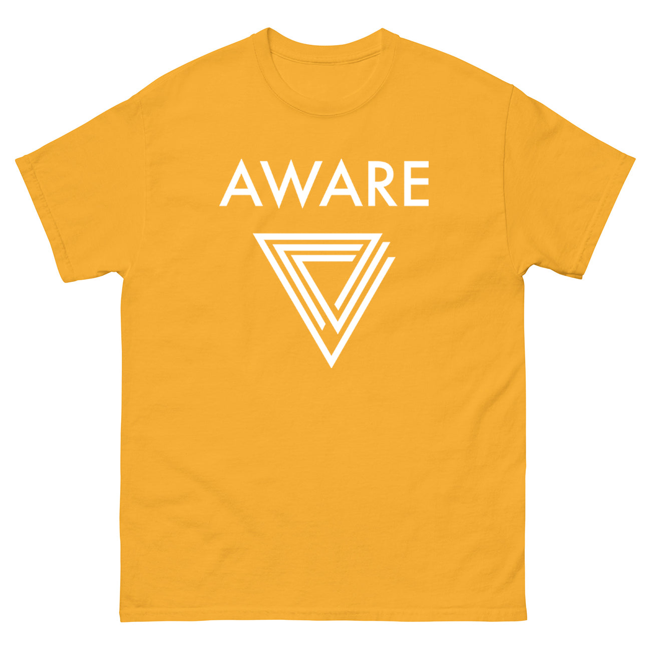 Yellow AWARE Infinite Triangle T-Shirt