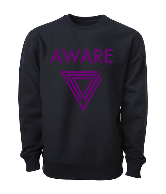 Purple AWARE Infinite Triangle Sweaters