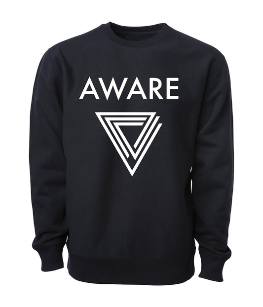 White AWARE Infinite Triangle Sweater